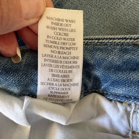 Frank & Eileen Galway Faded Light Blue Wide-Leg Cropped Jeans size 31 - Picture 9 of 11